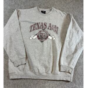 VINTAGE Texas A&M Aggies Sweatshirt Mens Gray Crewneck University Pro Player XL